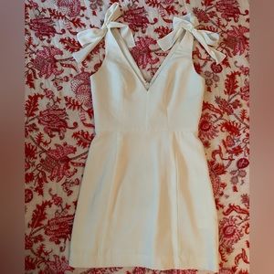 Amanda Uprichard ALLORA MINI DRESS - ivory